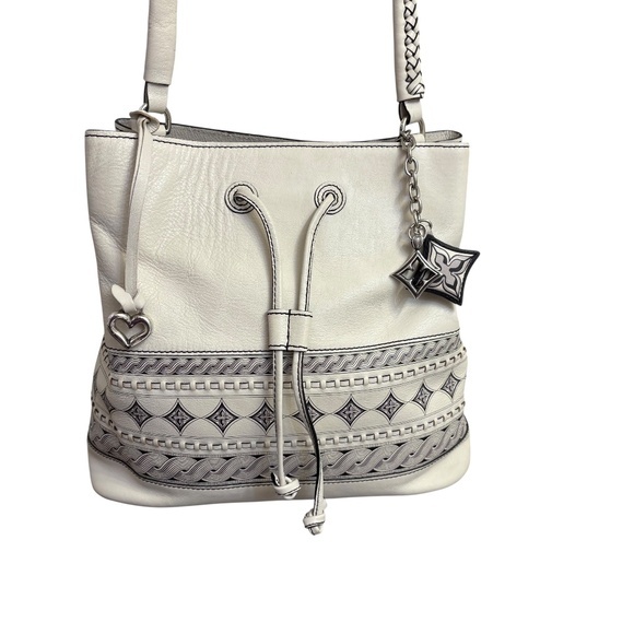 Brighton vellera bucket bag white leather beautiful